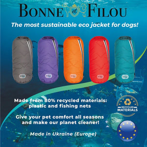Sustainable Eco-Friendly Dog Jacket / Vest - Made in Ukraine - Bonne et Filou