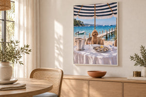 Le Dejeuner hung in a room