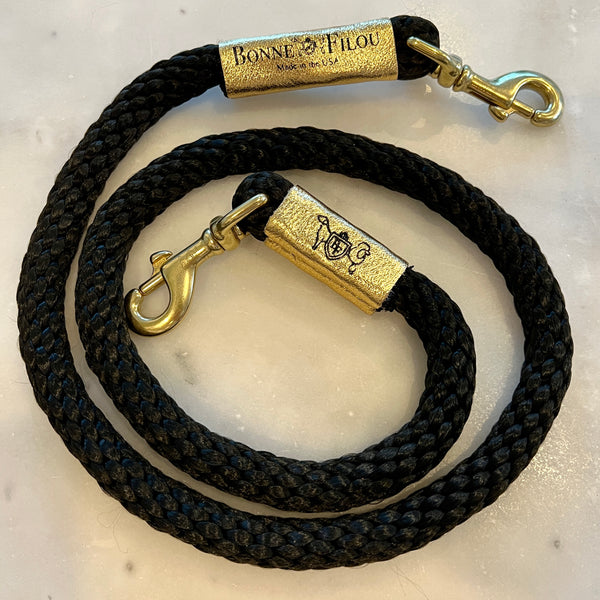 Dog store leash gold