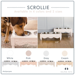 French Chic Elevated Pet Bowl / Feeder - Bonne et Filou