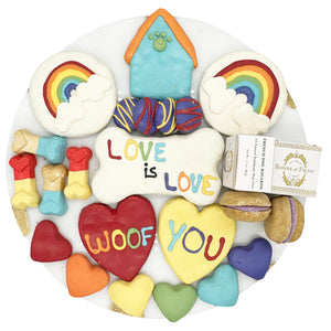 Pet Pride Rainbow Themed Dog Treats for Holiday Season Gifts