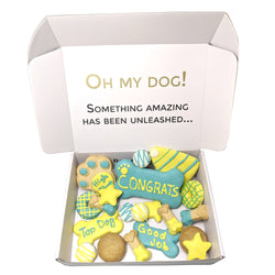 Congrats Themed Dog Treats Gift Box