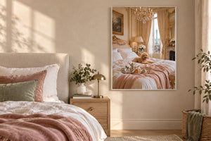 Le Petit Dejeuner hung in a room