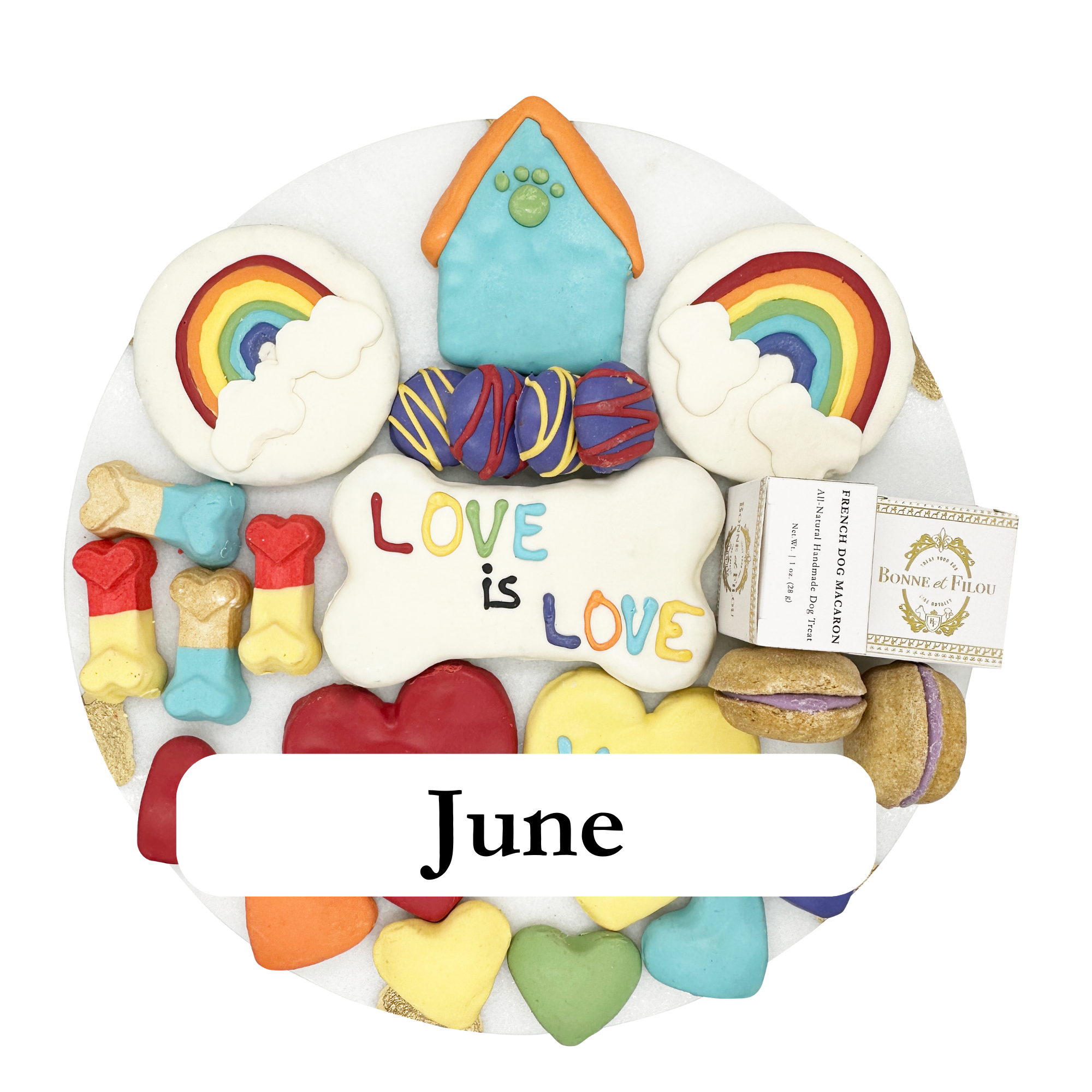 Themed Dog Treats Box 