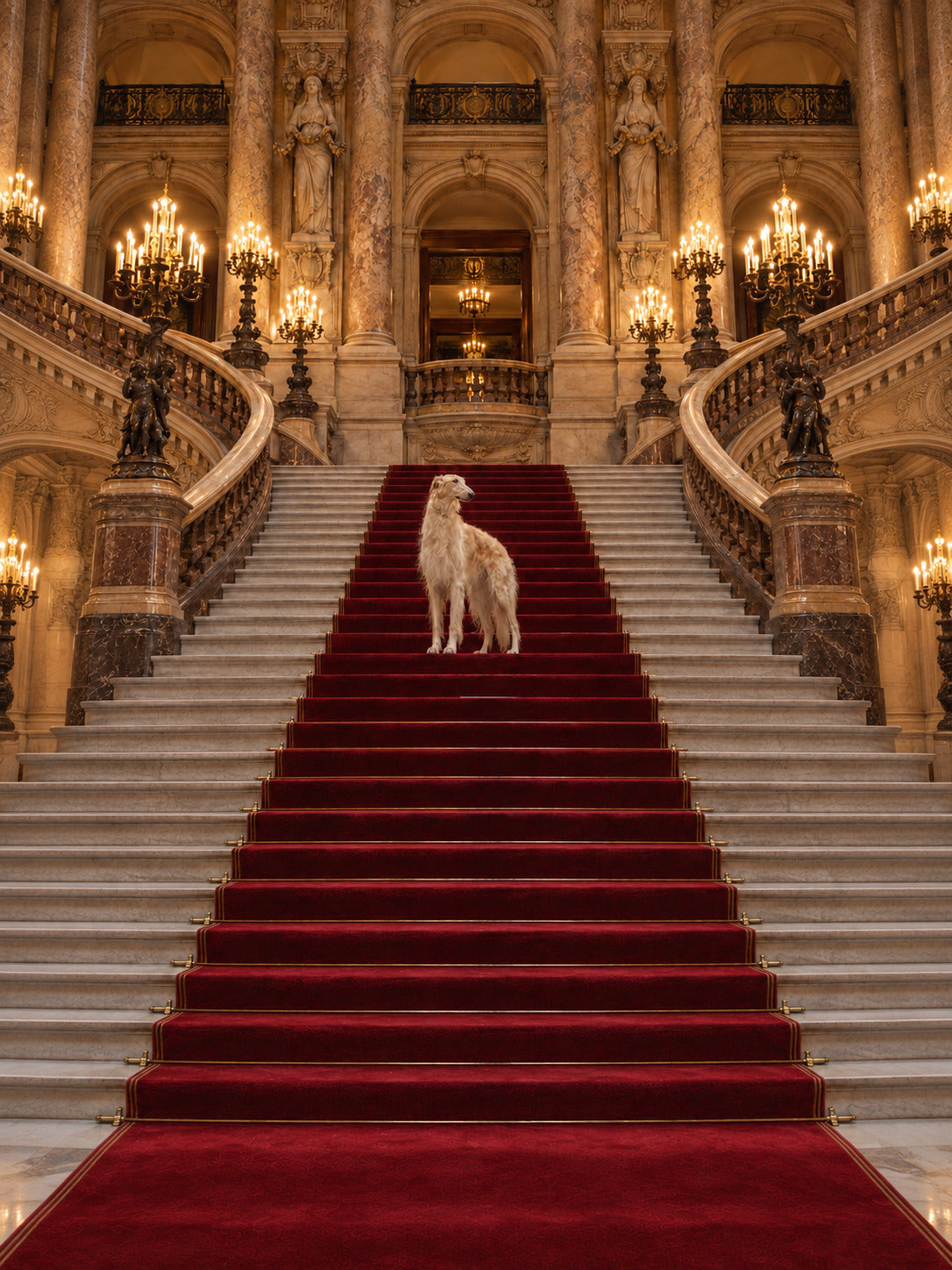 L'Escalier d'Honneur, a Bonne et Filou L'Atelier scene, Portrait 3:4