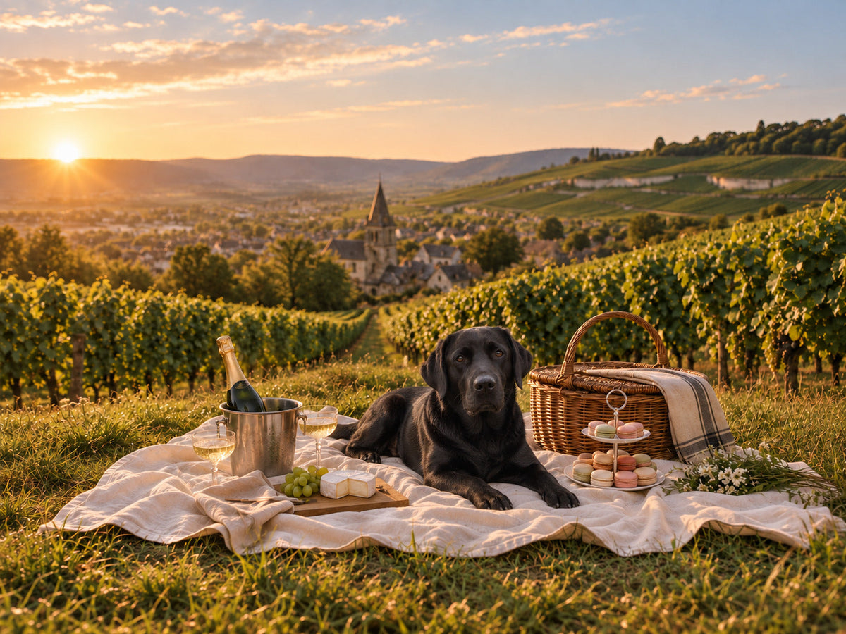 Les Vignes with a different dog