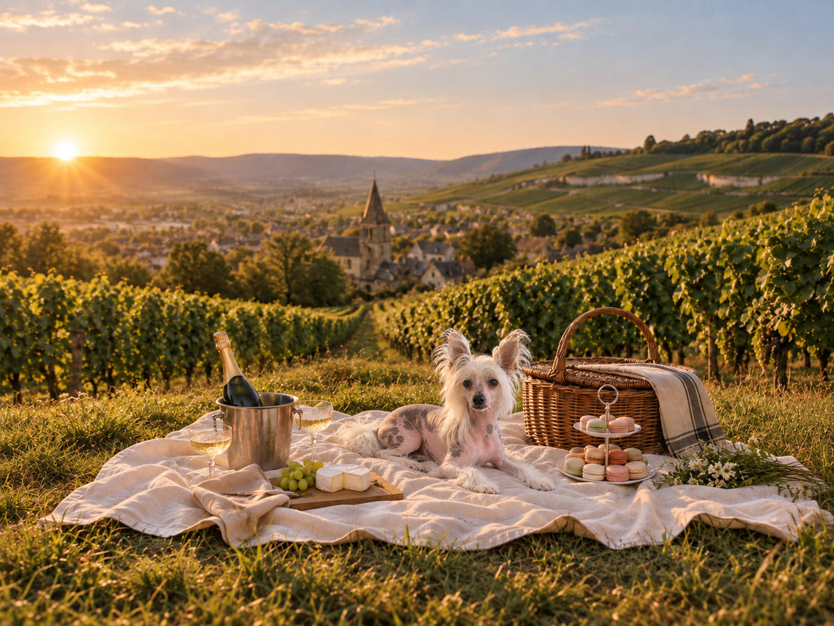 Les Vignes with a different dog