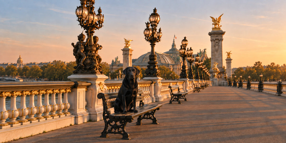 Le Pont Dore with a different dog