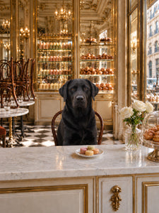 La Patisserie with a different dog