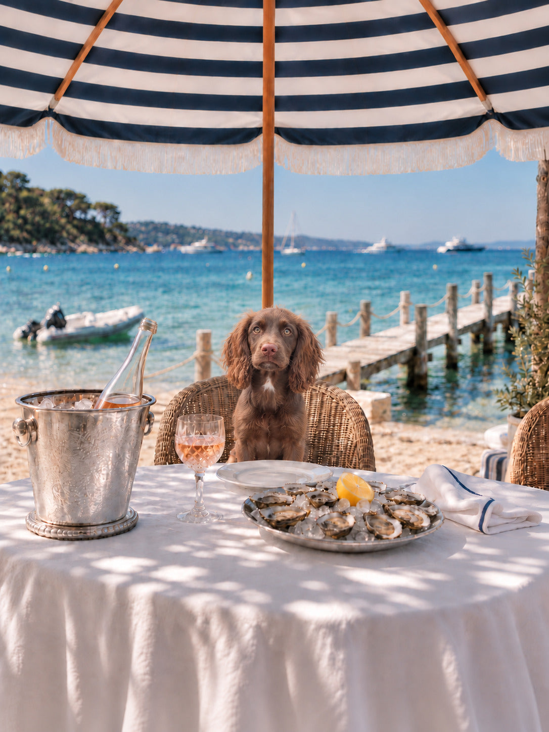 Le Dejeuner with a different dog