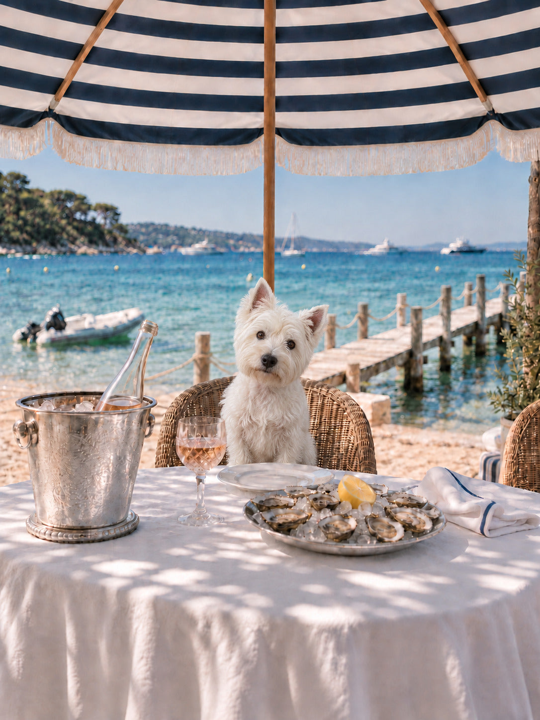 Le Dejeuner with a different dog
