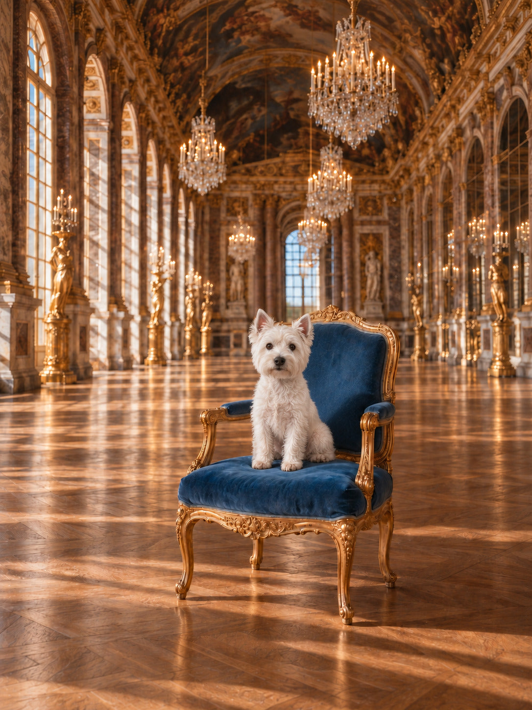 La Galerie with a different dog