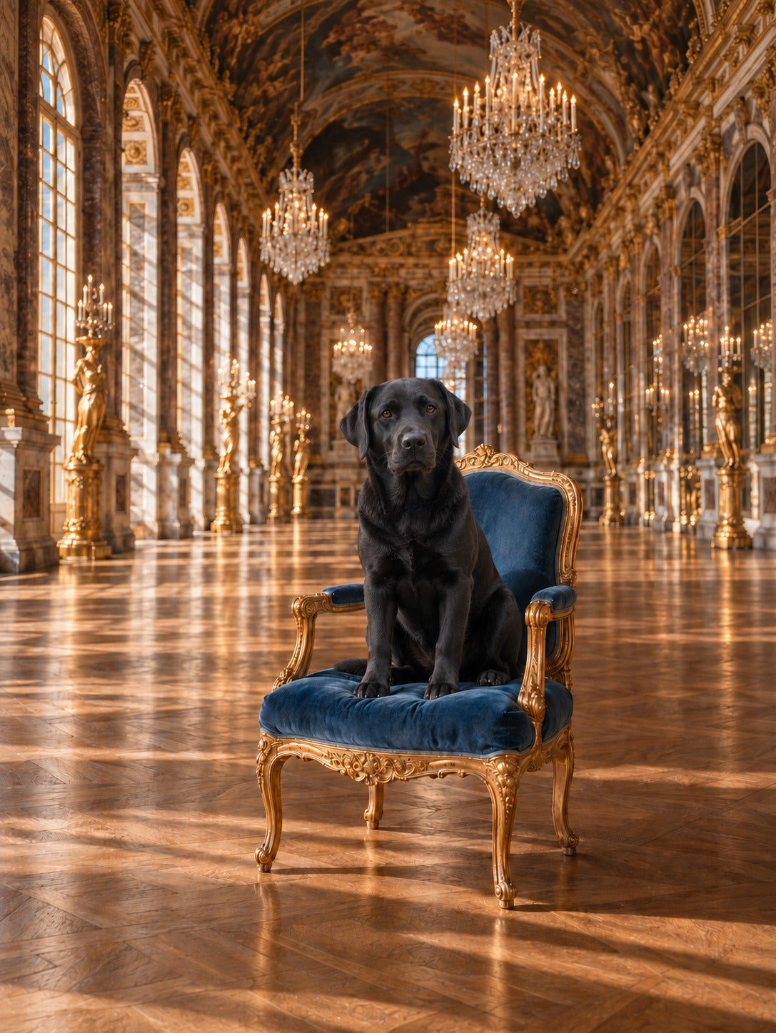 La Galerie with a different dog
