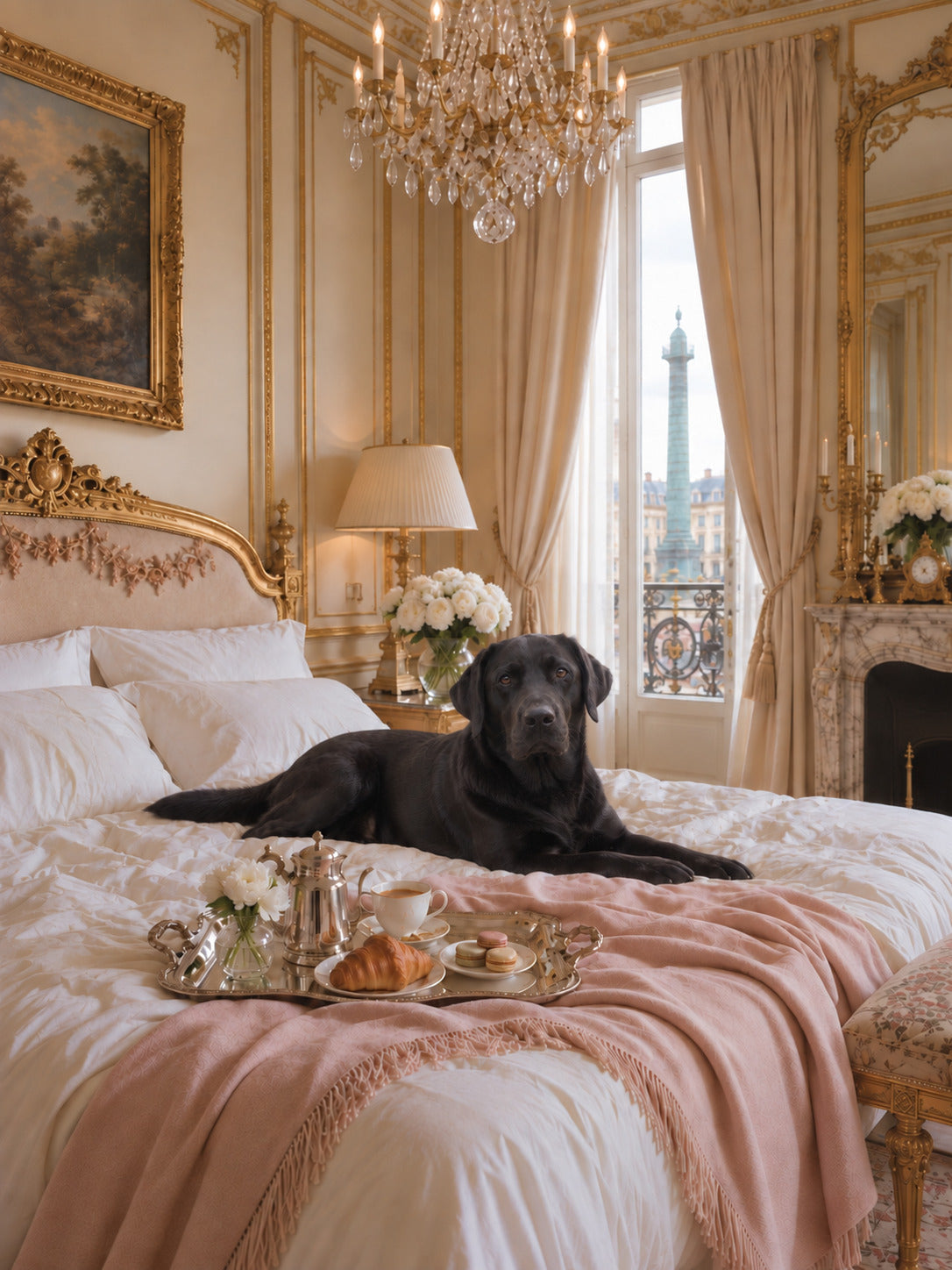 Le Petit Dejeuner with a different dog