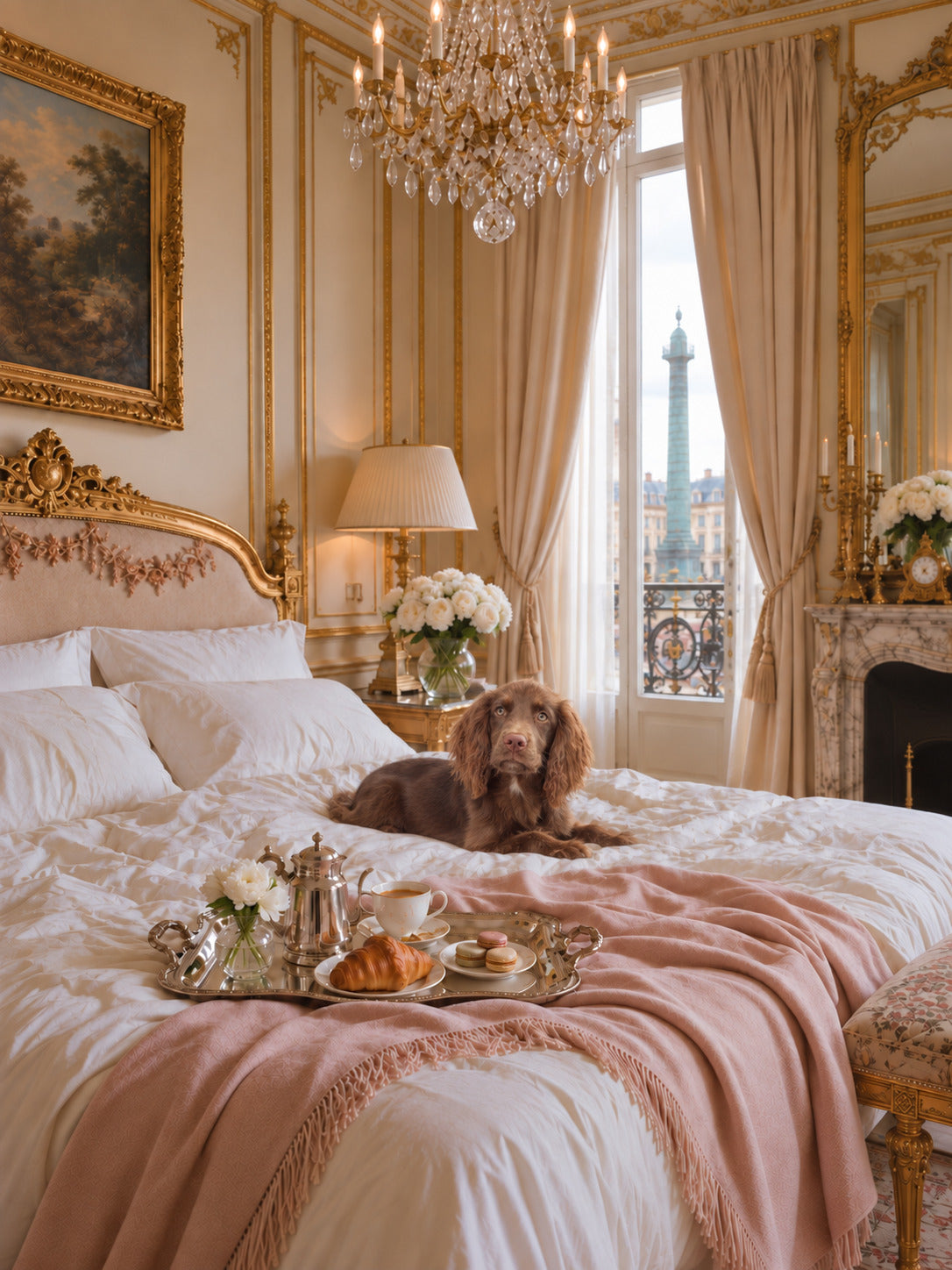 Le Petit Dejeuner with a different dog