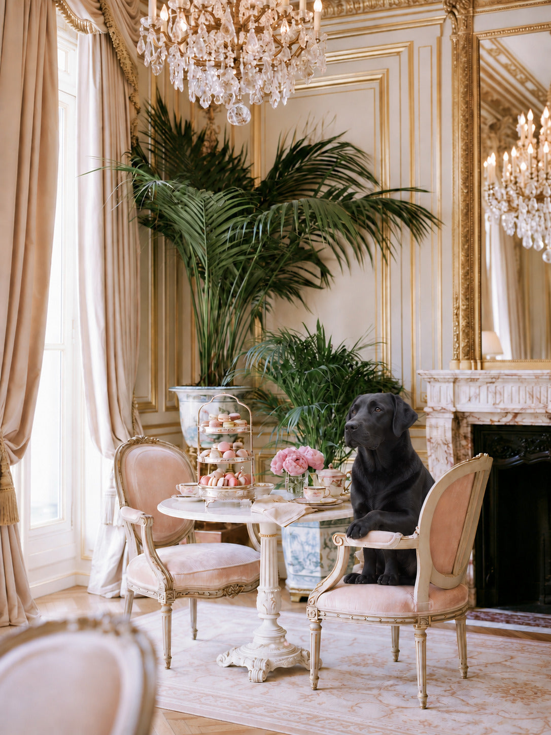 L'Heure du The with a different dog
