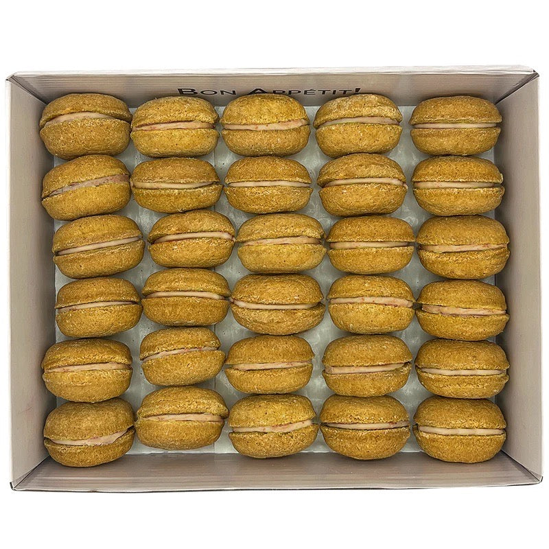 Peanut Butter 40 Pieces Count Dog Macaron Treats Gift Box