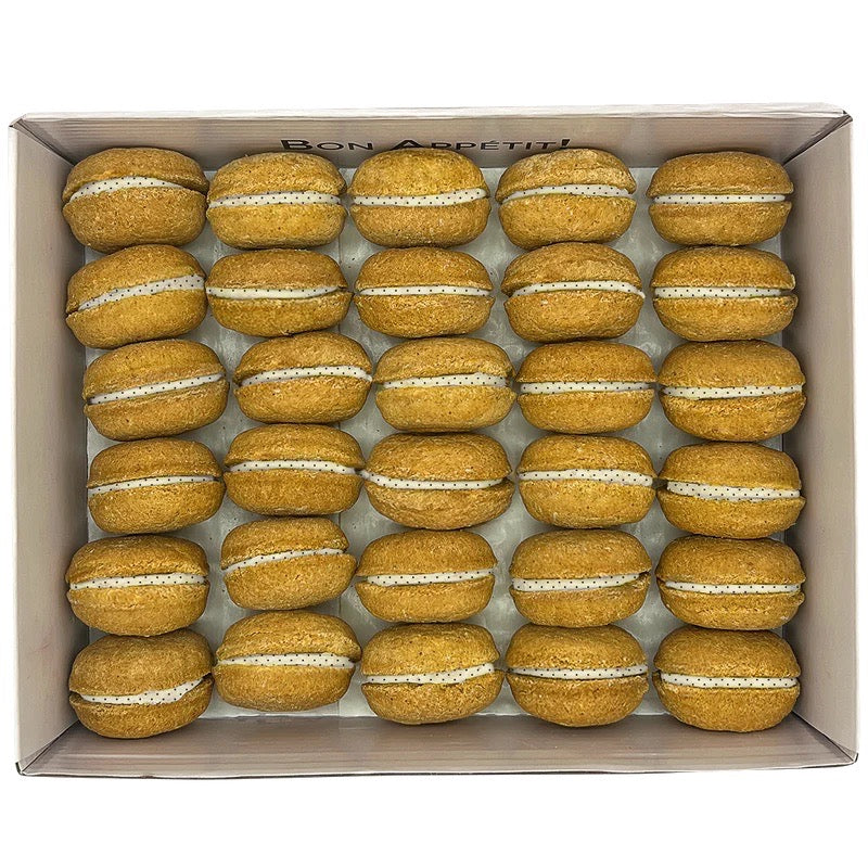 Vanilla 40 Pieces Count Dog Macaron Treats Gift Box