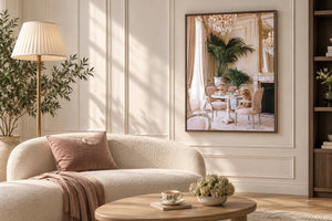 L'Heure du The hung in a room