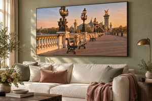 Le Pont Dore hung in a room