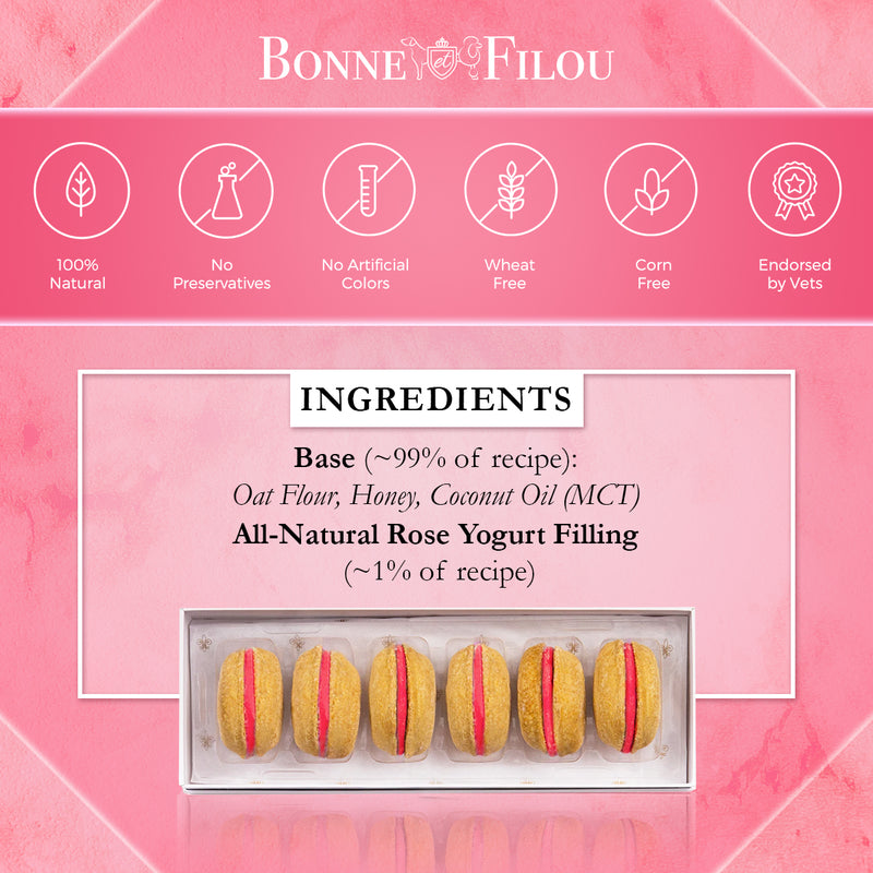 Rose Dog Macarons - Bonne et Filou