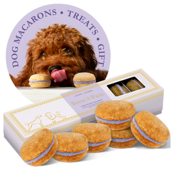 Dog Macarons (Count of 6 - window in packaging) - Bonne et Filou