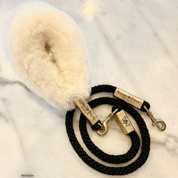 Louis Vuitton Black Mink Fur Fluffy Bag Charm and Key Holder